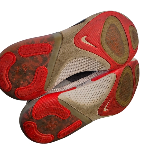 Nike Joyride Run Flyknit Gray Crimson Red Sneakers Men’s Size 13 Running Walking - Picture 5 of 9